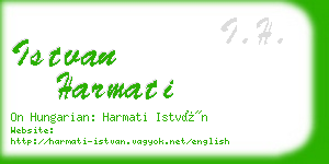 istvan harmati business card